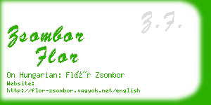 zsombor flor business card